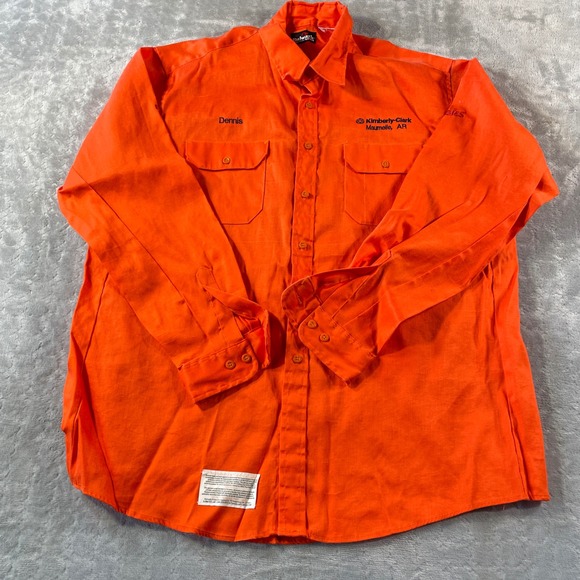Bulwark FR Shirt Mens XXL Orange Flame Resistant - Picture 1 of 11